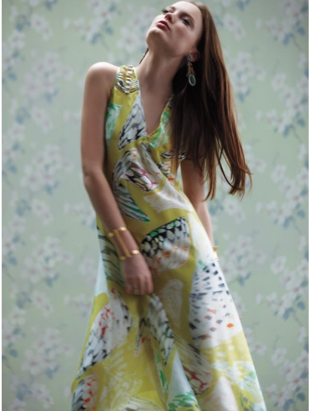 Leifsdottir 8 HiLo Silk Inagua Maxi Butterfly Dress